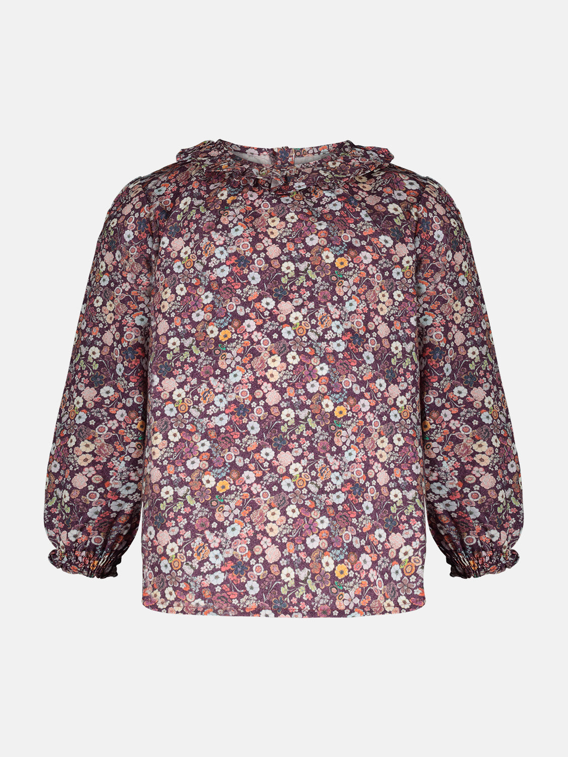 Blusa C/rouche Flanella Bordeaux