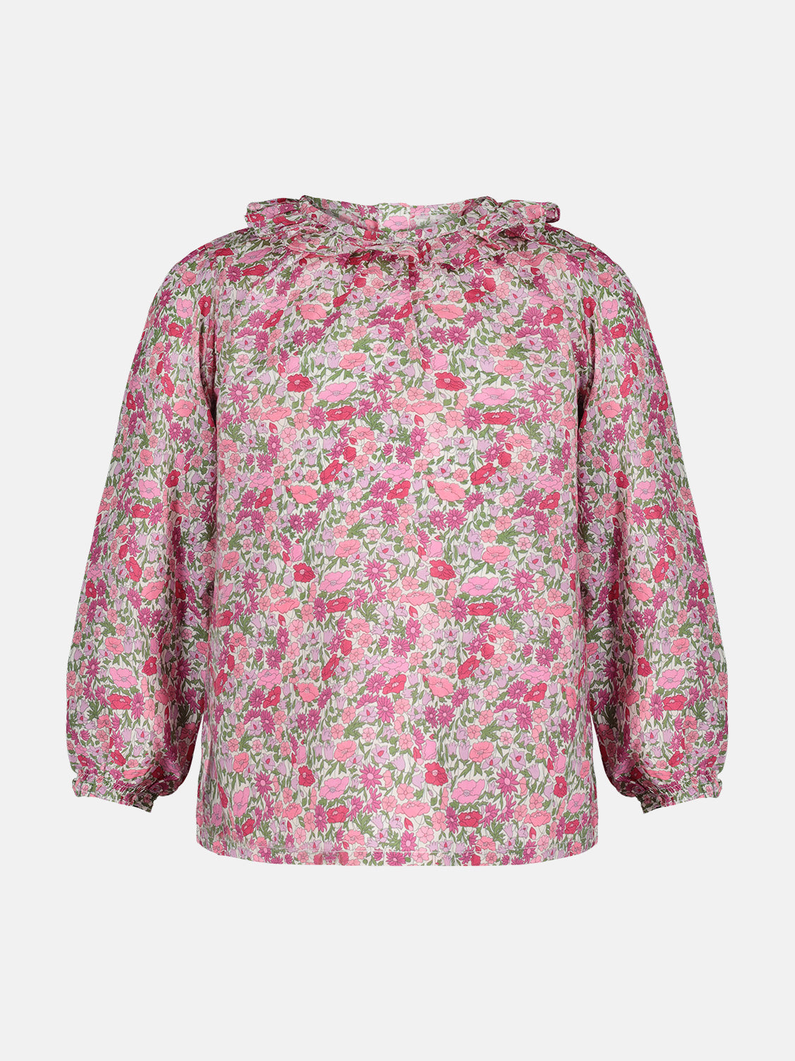 Baby Girl Blouse C/Rouche Liberty Poppy Fuchsia