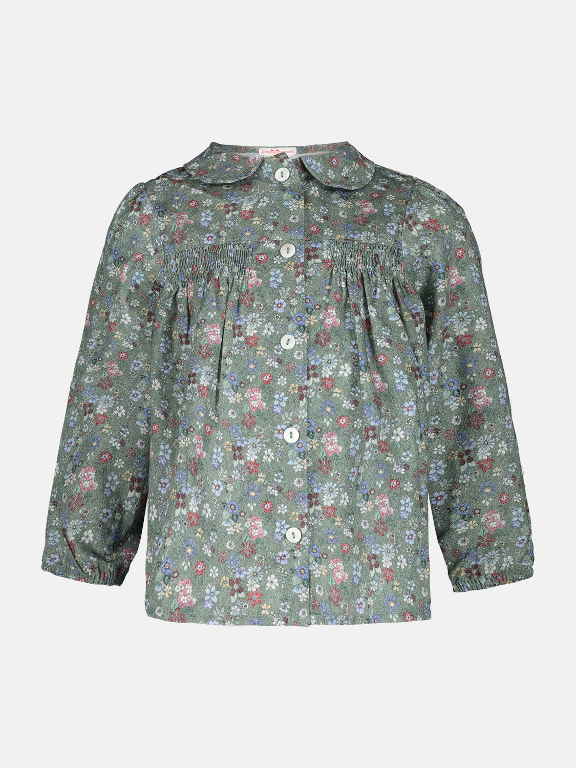 Camicia P.Smock Flanella Green