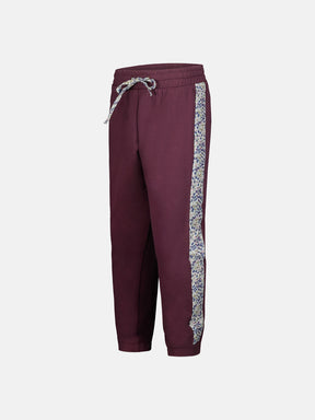 Pantalone Classico Felpa Aubergine