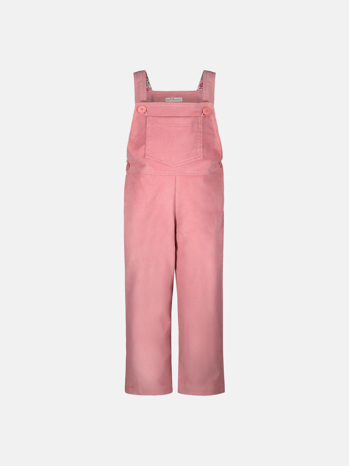 Pink Velvet Dungarees