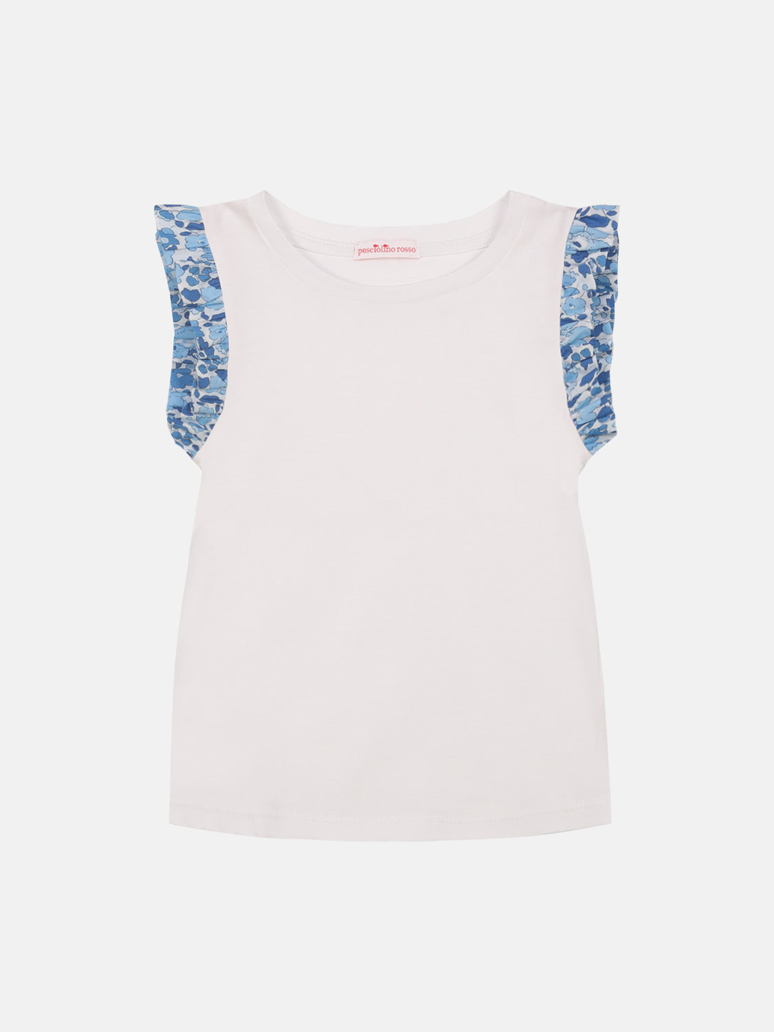 T-shirt Manica rouche Liberty Betsy Celeste