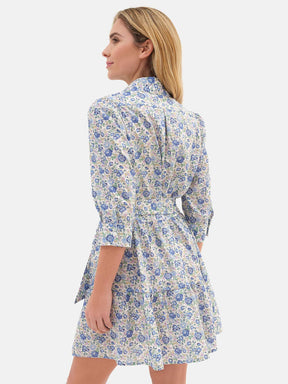 Abito camicia Donna con cinta Liberty Felicite Azzurro