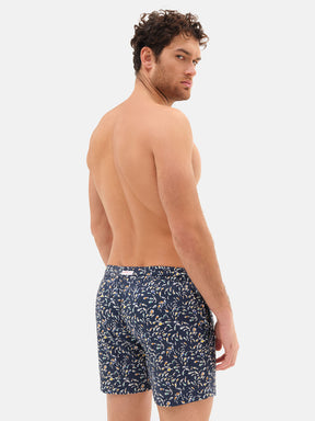 Liberty Blue Little Fish Laces Men's Swimsuit