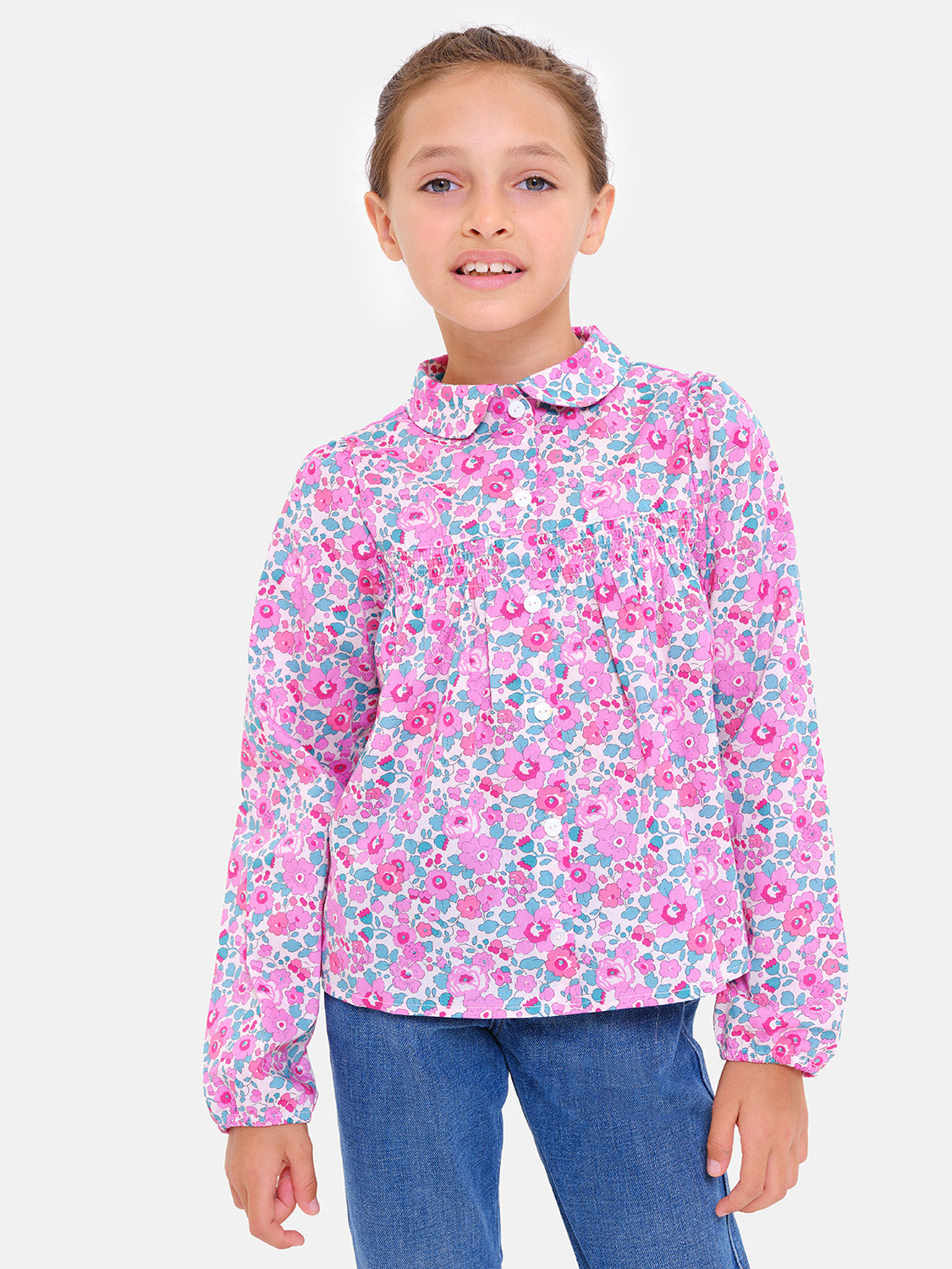 Liberty Shirt Long Sleeves Betsy Fuchsia