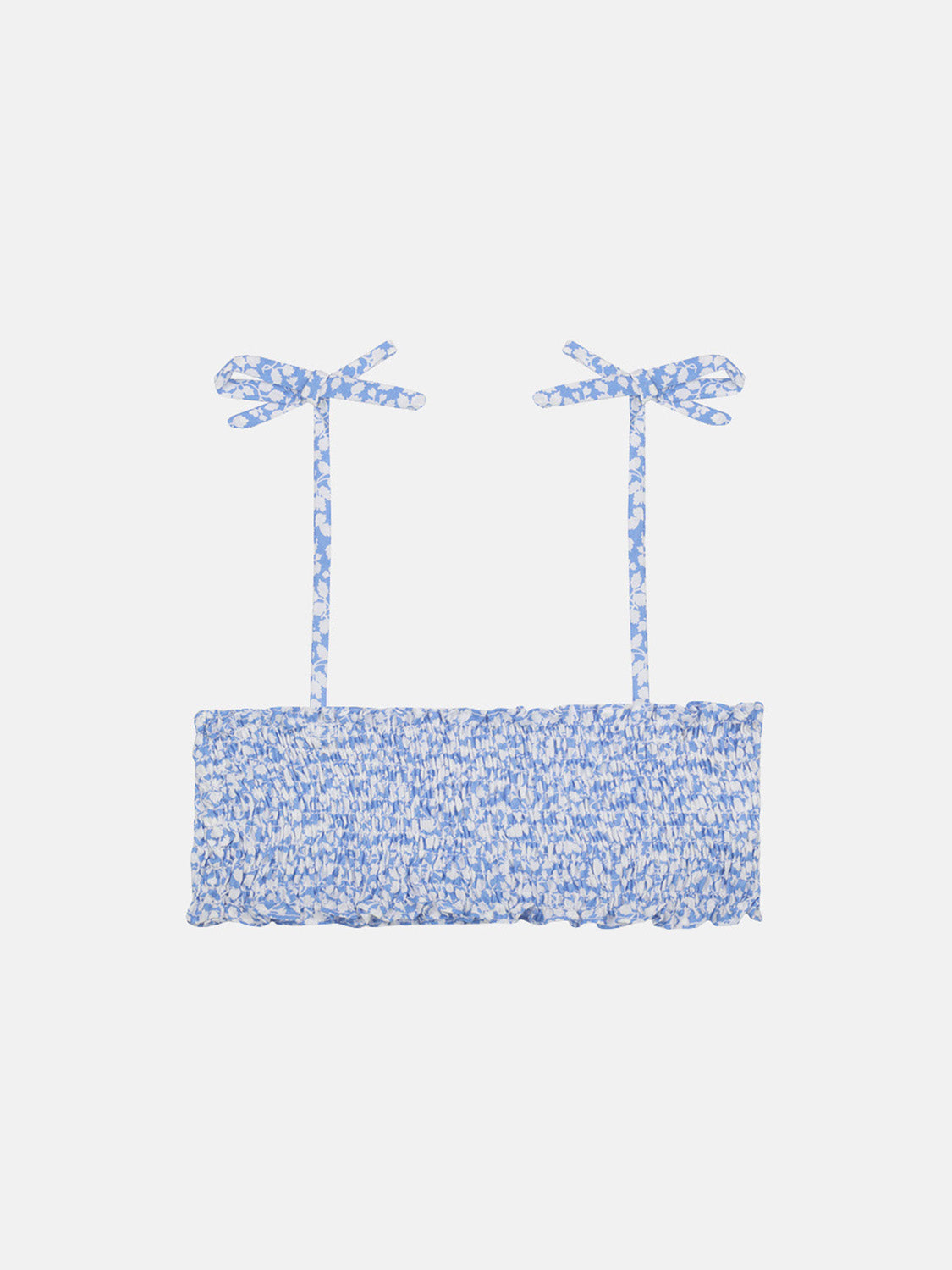 Blue Leaves bandeau top